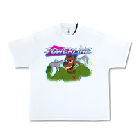 White powerline Urban Heavy Tee - linhVisuals