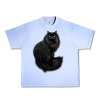 Grape Ice black cat Urban Heavy Tee - linhVisuals
