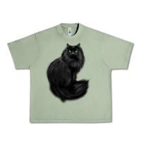 Oil Green black cat Urban Heavy Tee - linhVisuals
