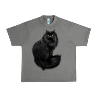 Tornado black cat Urban Heavy Tee - linhVisuals
