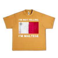 Peanut Butter i'm not yelling i'm maltese shirt  malta flag t shirt Urban Heavy Tee - linhVisuals