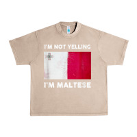 French Oak i'm not yelling i'm maltese shirt  malta flag t shirt Urban Heavy Tee - linhVisuals