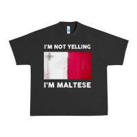 Pigment Black i'm not yelling i'm maltese shirt  malta flag t shirt Urban Heavy Tee - linhVisuals