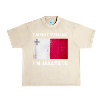 Sandshell i'm not yelling i'm maltese shirt  malta flag t shirt Urban Heavy Tee - linhVisuals
