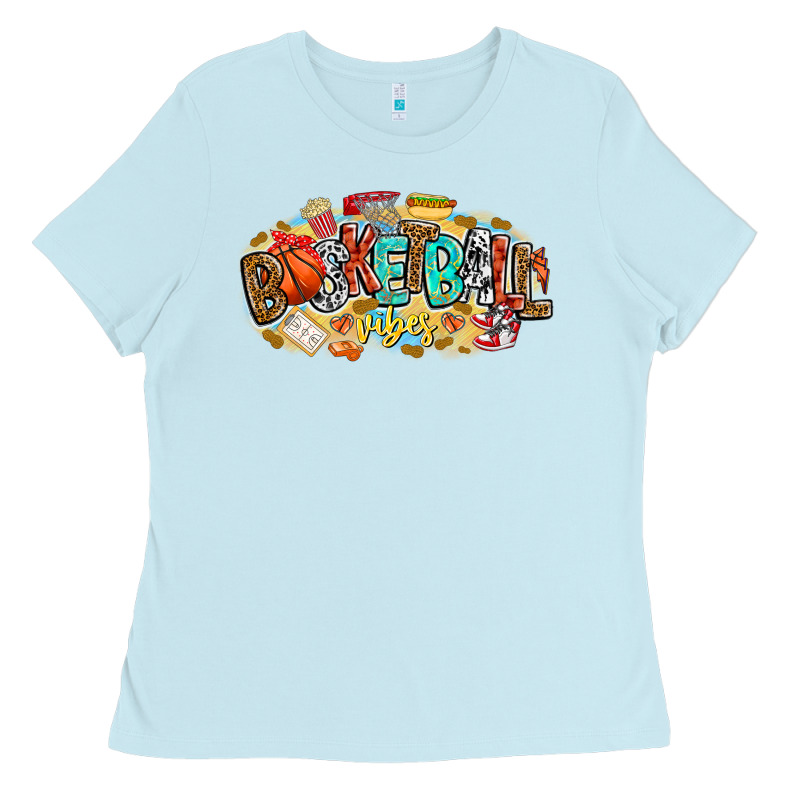 Basketball Vibes Ladies Tee by CowhideDigitalArt | Teevron