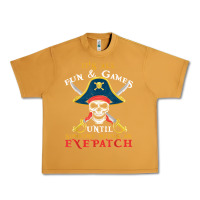 Peanut Butter it's all fun & games until someone needs an eyepatch pirate t shirt Urban Heavy Tee - linhVisuals