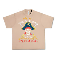Burro it's all fun & games until someone needs an eyepatch pirate t shirt Urban Heavy Tee - linhVisuals