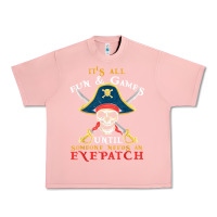 Salmon it's all fun & games until someone needs an eyepatch pirate t shirt Urban Heavy Tee - linhVisuals