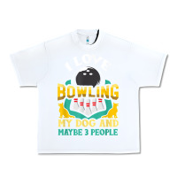 White bowling shirt funny dog lover quote bowler gift t shirt Urban Heavy Tee - linhVisuals