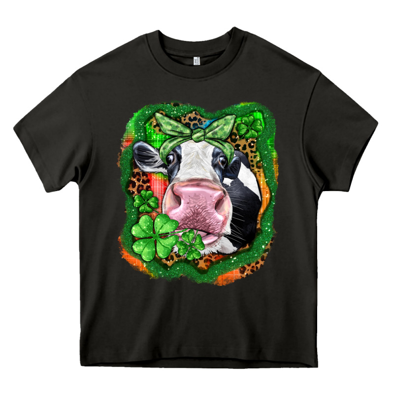 St. Patrick's Day Cow Heavy Core Tee by FaDigitalArtStudio | Teevron