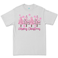 Dove Grey Merry Christmas Trees Premium Tee - FaDigitalArtStudio
