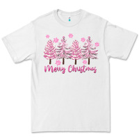White Merry Christmas Trees Premium Tee - FaDigitalArtStudio