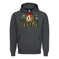 Smoke Christmas dog mom beagle Zipper Hoodie - RanaPortraitStore