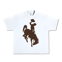 White wyoming athletics Urban Heavy Tee - linhVisuals