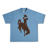 Pebble Blue wyoming athletics Urban Heavy Tee - linhVisuals