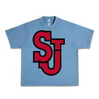 Pebble Blue st. john's red Urban Heavy Tee - linhVisuals