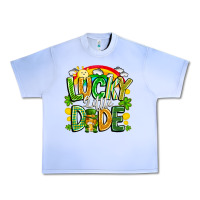 Grape Ice Lucky Little Dude Urban Heavy Tee - CowhideDigitalArt