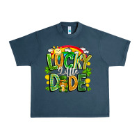 Midnight Navy Lucky Little Dude Urban Heavy Tee - CowhideDigitalArt