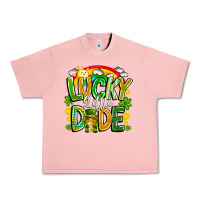 Salmon Lucky Little Dude Urban Heavy Tee - CowhideDigitalArt