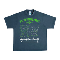 Midnight Navy national parks adventure lover camping hiking camper fan t shirt Urban Heavy Tee - linhVisuals