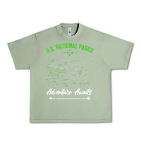 Oil Green national parks adventure lover camping hiking camper fan t shirt Urban Heavy Tee - linhVisuals