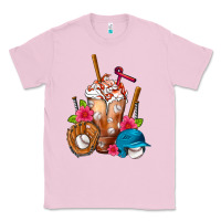 Bubblegum Pink Baseball Frappe Classic Tee - FaDigitalArtStudio