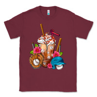Burgundy Baseball Frappe Classic Tee - FaDigitalArtStudio