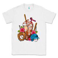 White Baseball Frappe Classic Tee - FaDigitalArtStudio
