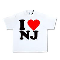 White i love nj Urban Heavy Tee - linhVisuals
