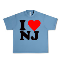 Pebble Blue i love nj Urban Heavy Tee - linhVisuals
