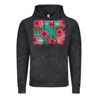 Easter Spring Leopard Serape Background Vintage Hoodie | Teevron