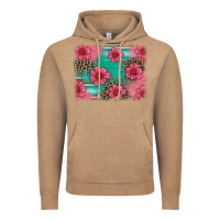 Vintage Coffee easter spring leopard serape background Vintage Hoodie - Artiststas