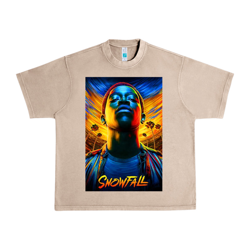 Snowfall Fx Tv Show Urban Heavy Tee by linhVisuals | Teevron