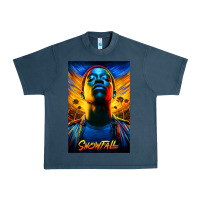Midnight Navy snowfall fx tv show Urban Heavy Tee - linhVisuals