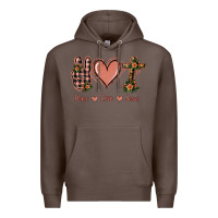 Coffee Peace Love Jesus Premium Hoodie - Jasminsmagicworld