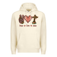 Peace Love Jesus Premium Hoodie | Teevron