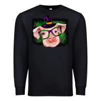 Black pig halloween Premium Sweatshirt - RanaPortraitStore