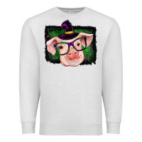 Oatmeal Heather pig halloween Premium Sweatshirt - RanaPortraitStore