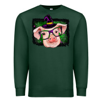 Sports Green pig halloween Premium Sweatshirt - RanaPortraitStore