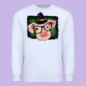 Pig Halloween Premium Sweatshirt Designed By Ranaportraitstore