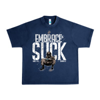 Navy EMBRACE THE SUCK VINTAGE Urban Heavy Tee - linhVisuals
