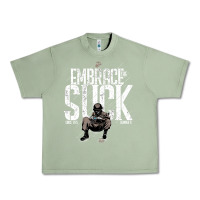 Oil Green EMBRACE THE SUCK VINTAGE Urban Heavy Tee - linhVisuals