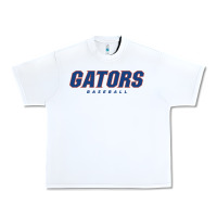 White GATORS BASEBALL Urban Heavy Tee - linhVisuals