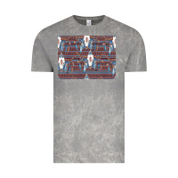 Cloud Rock Bull Skull Pattern Vintage Tee - CowhideDigitalArt