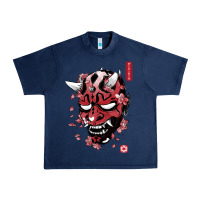 Navy darth oni Urban Heavy Tee - linhVisuals