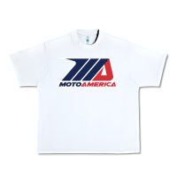 White motoamerica Urban Heavy Tee - linhVisuals