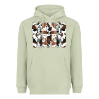 Matcha cowhide brushstrokes Heavyweight Hoodie - RanaPortraitStore