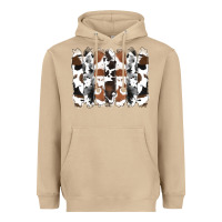 Mushroom cowhide brushstrokes Heavyweight Hoodie - RanaPortraitStore