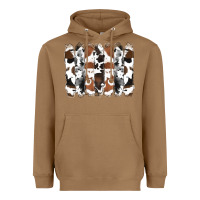 Toasted Coconut cowhide brushstrokes Heavyweight Hoodie - RanaPortraitStore