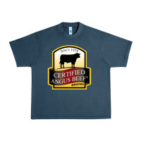 Midnight Navy angus beef Urban Heavy Tee - linhVisuals